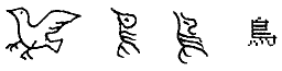 Chinese bird ideogram